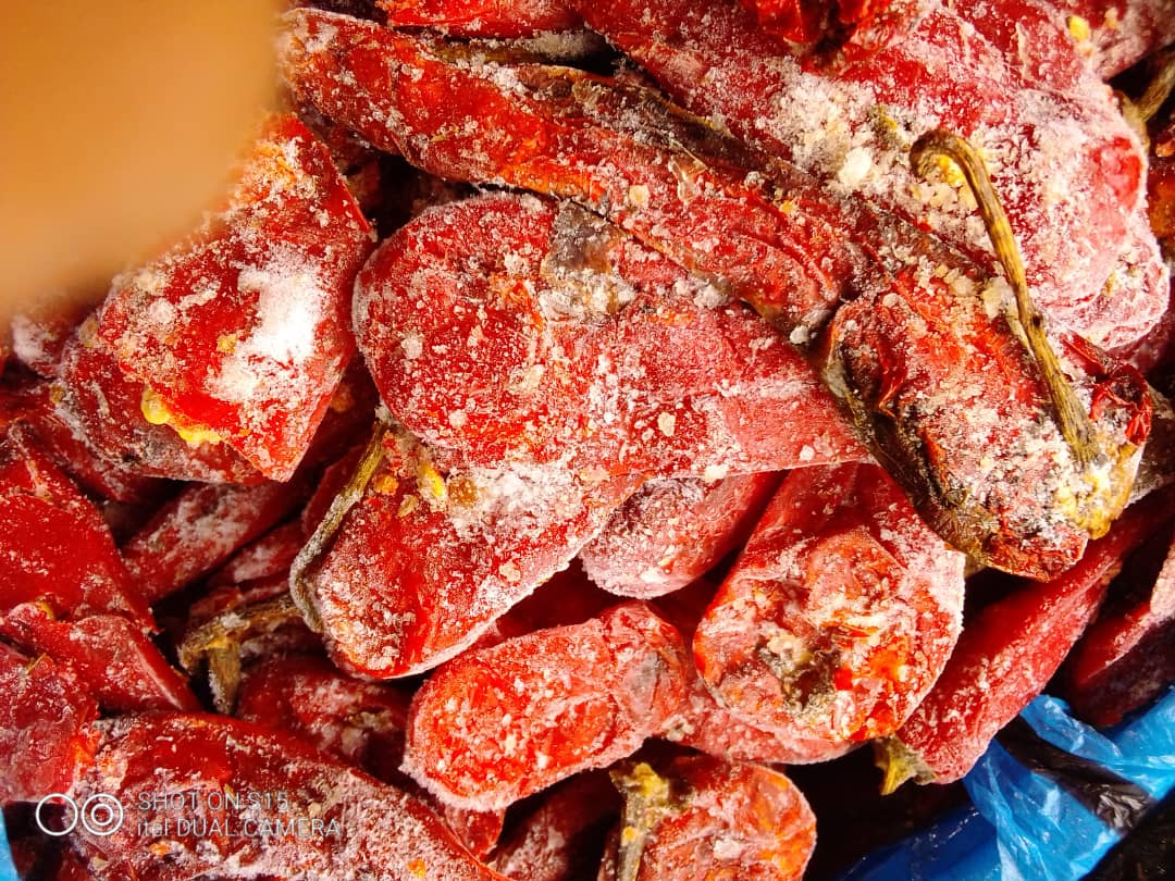 Frozen Broken Cayenne Pepper (Sombo)